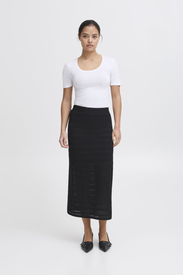 Knitty skirt svart