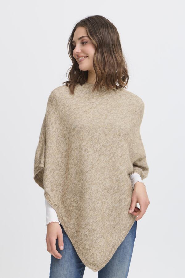 Sanny poncho Desert Taupe