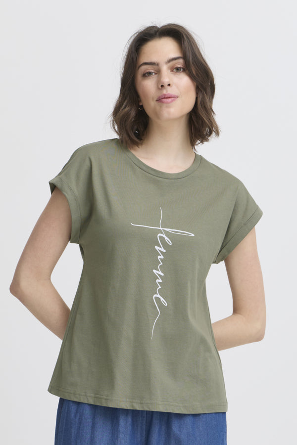 Edena tee agave green art