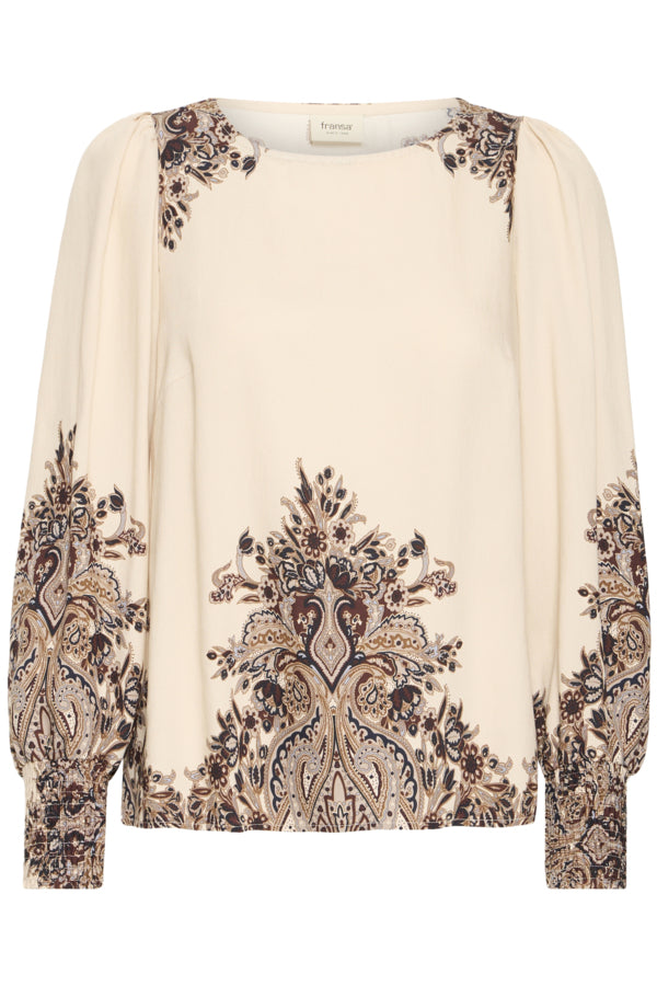Adara blouse pumiceston paisley