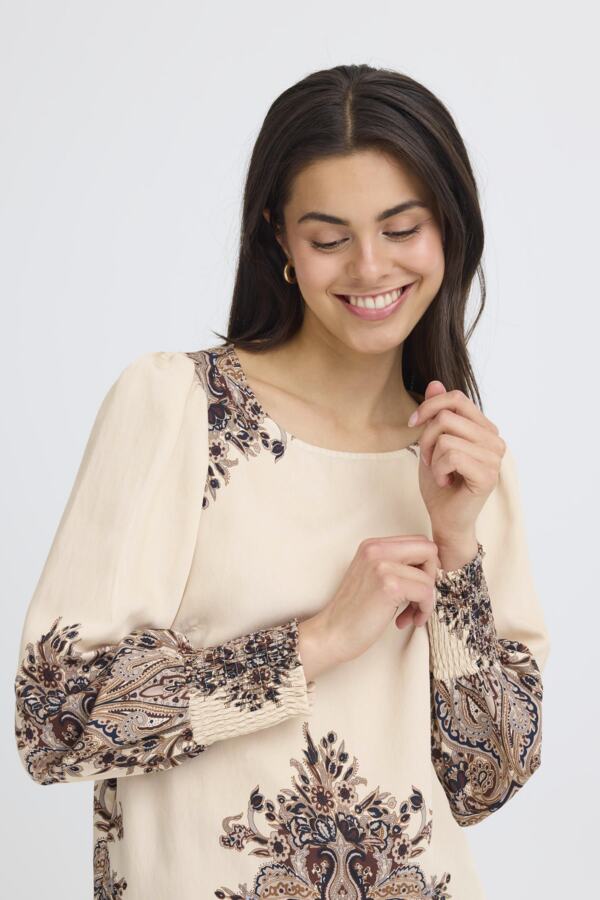 Adara blouse pumiceston paisley