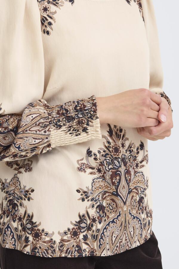 Adara blouse pumiceston paisley