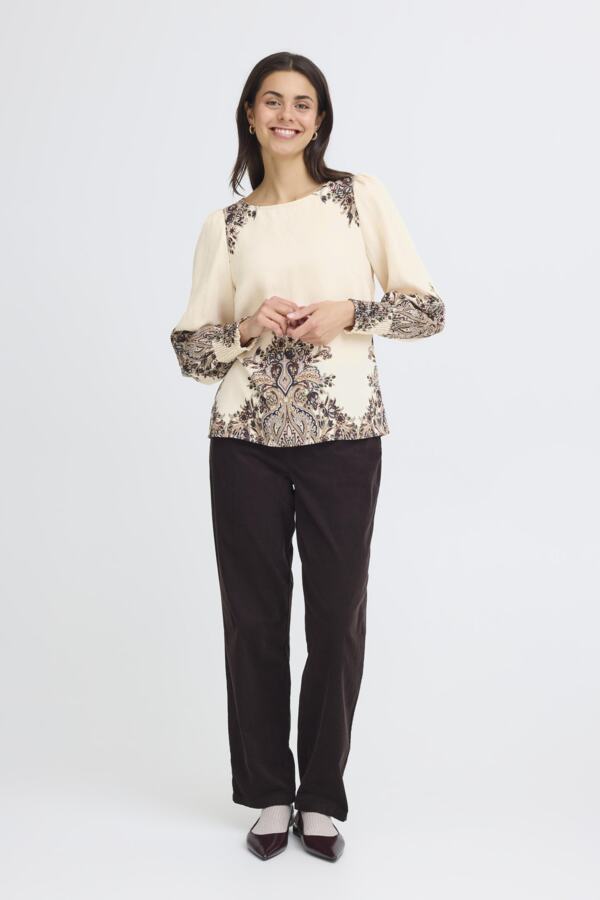 Adara blouse pumiceston paisley