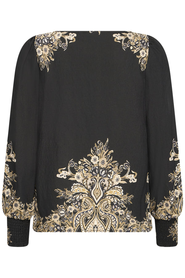 Adara blouse black paisley