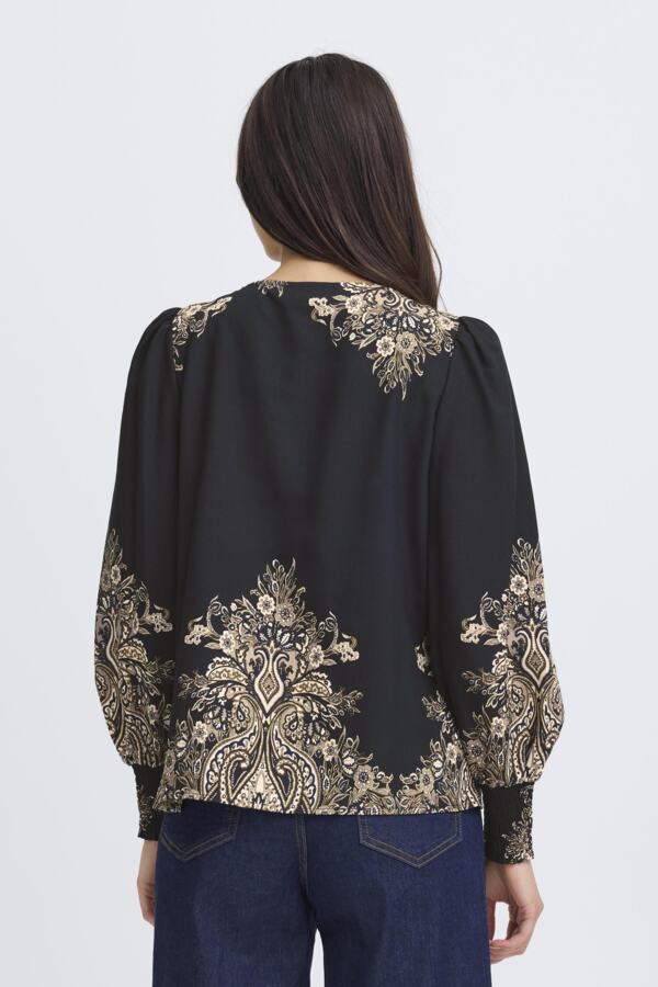 Adara blouse black paisley