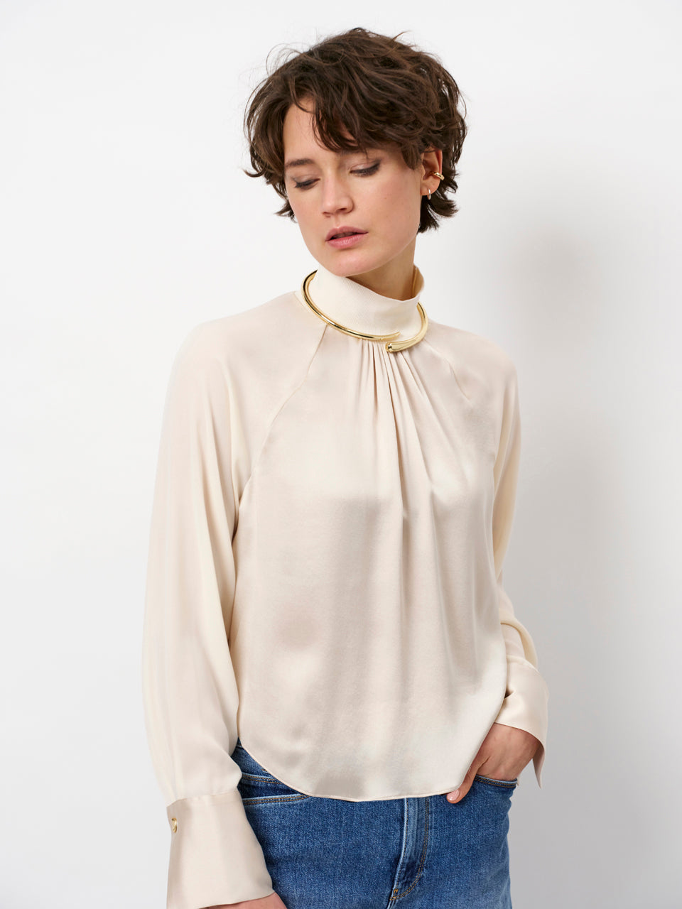 Estela Silk mixed top