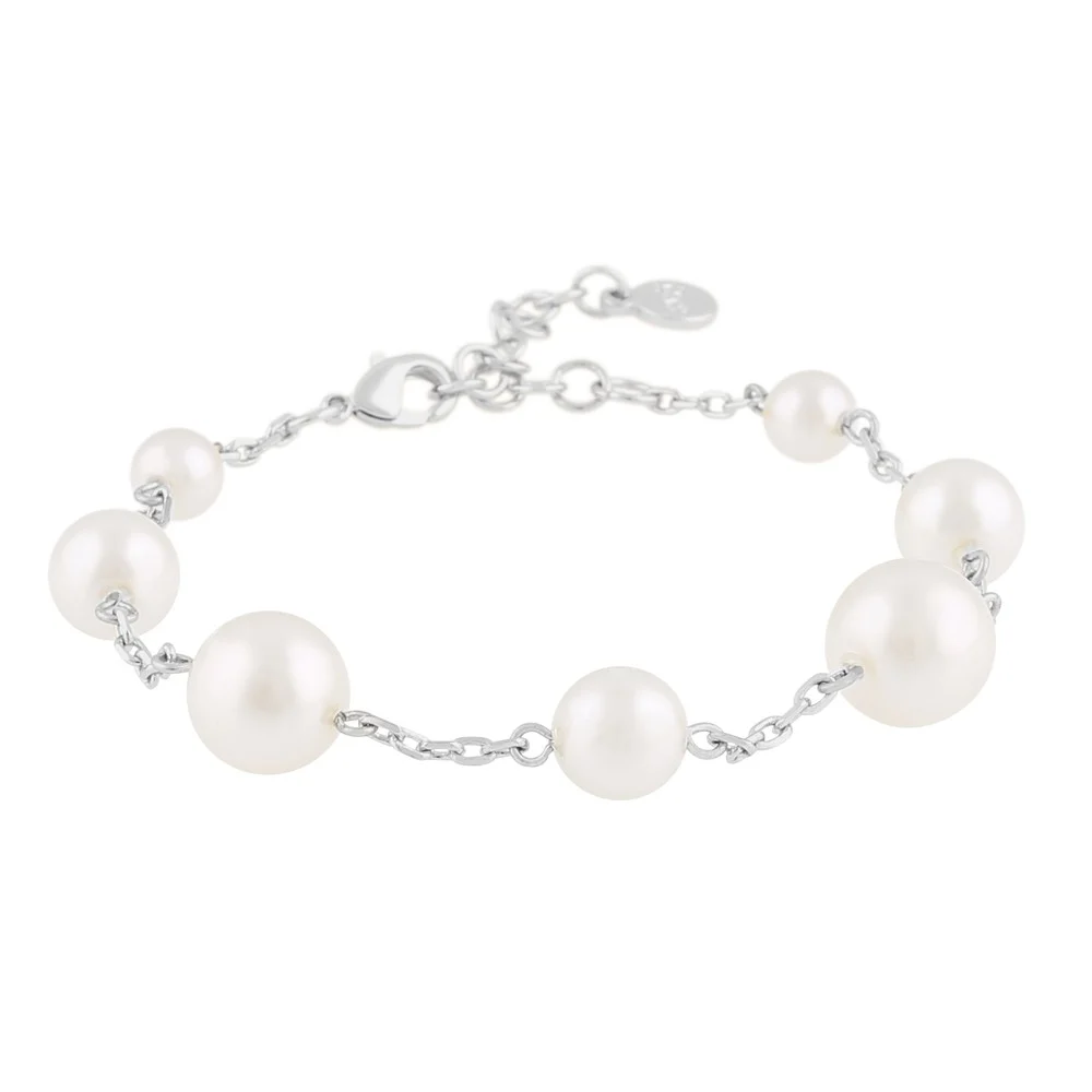 Lydia pearl chain brace silfur
