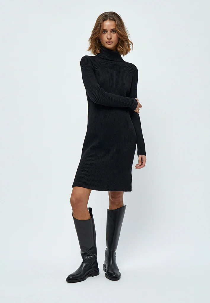 Ava knit turtleneck dress