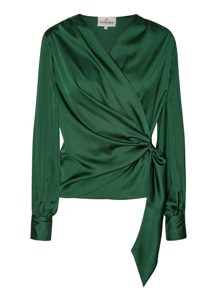Ines blouse hunter green