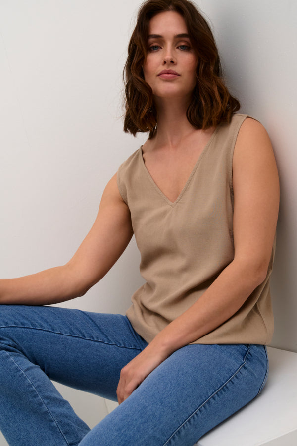 Milia hör toppur beige