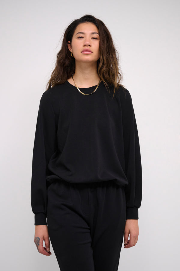 The sweat blouse svört