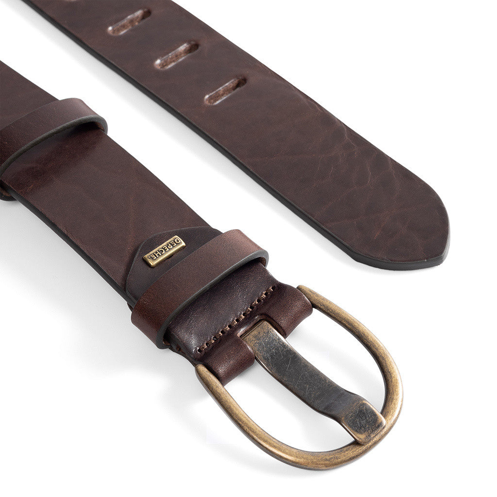 Jeans belt 15862 DARK BROWN