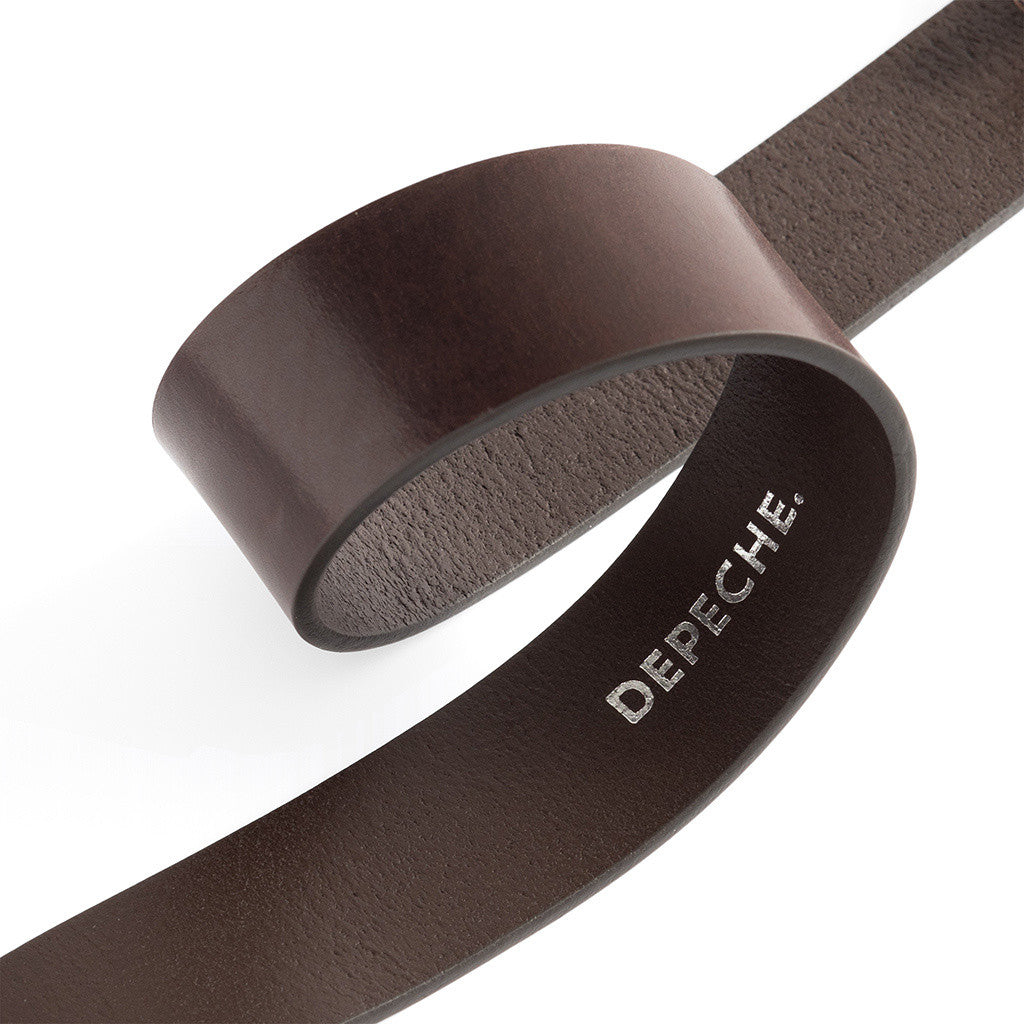 Jeans belt 15862 DARK BROWN
