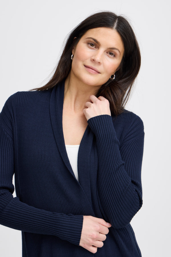 Zubasic Cardigan Dökkblá