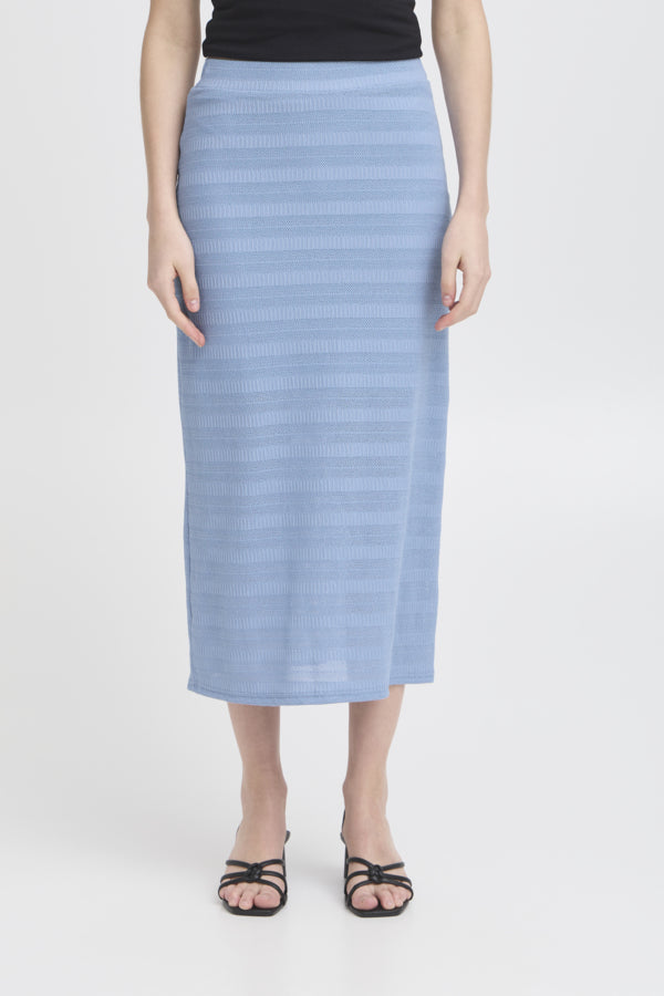 Knitty skirt ljósblátt