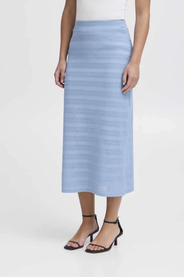 Knitty skirt ljósblátt