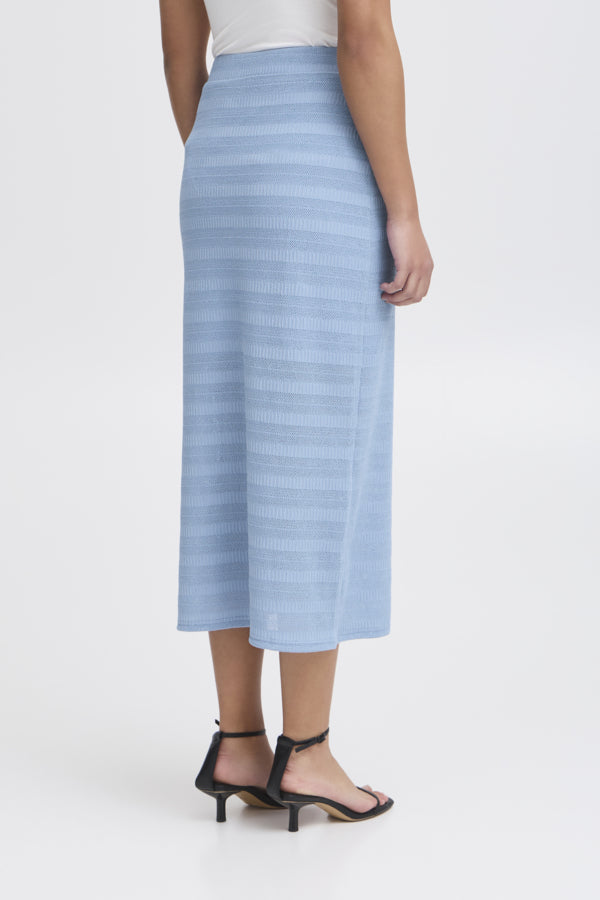 Knitty skirt ljósblátt