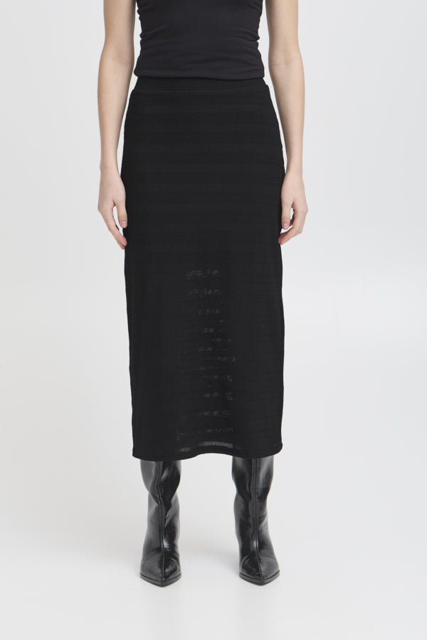 Knitty skirt svart