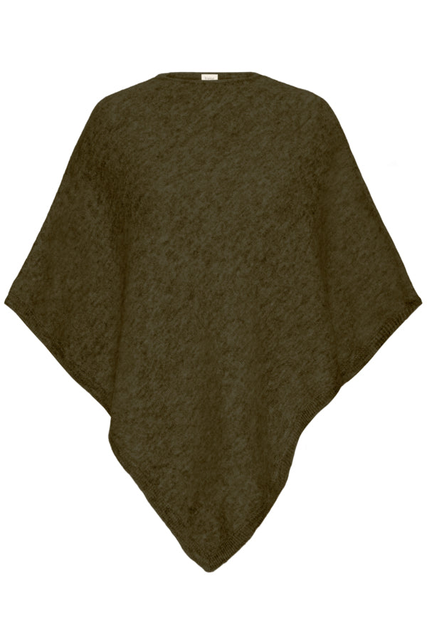 Sanny poncho Dusty Olive Melange