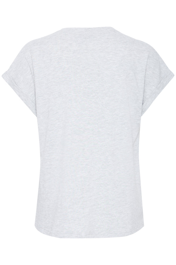 Edena tee light grey melange