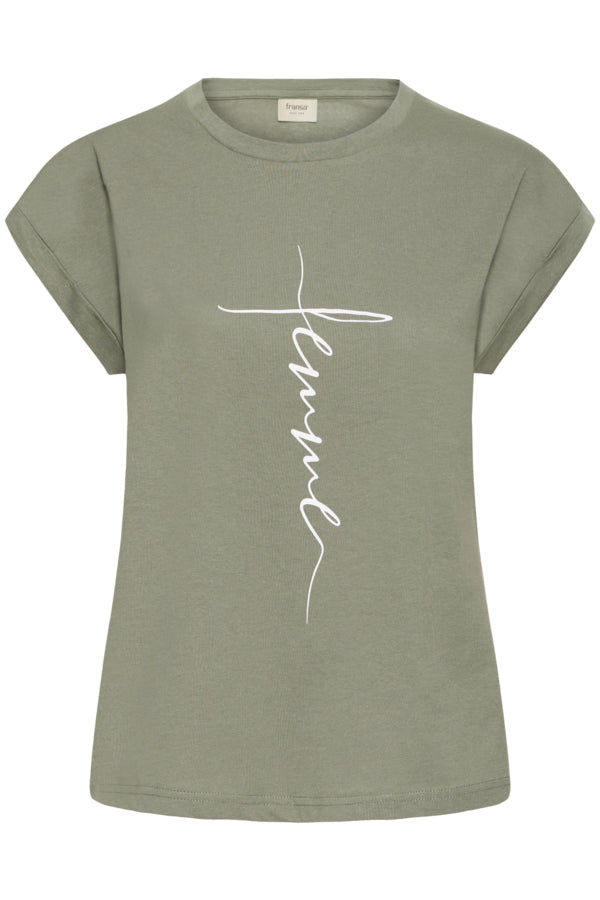 Edena tee agave green art