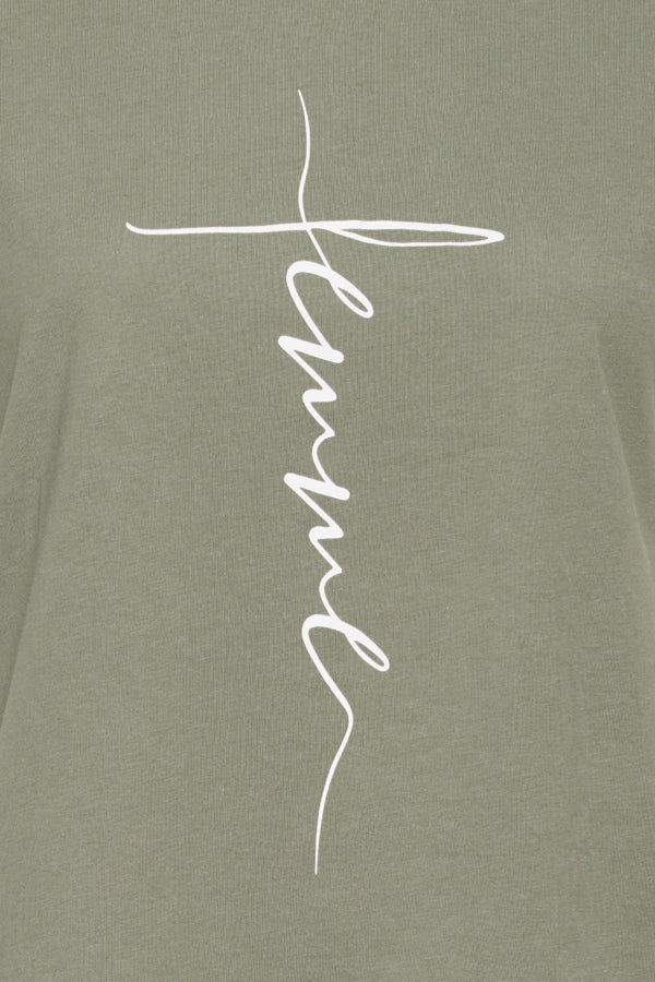Edena tee agave green art