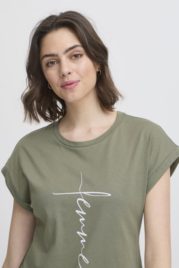 Edena tee agave green art