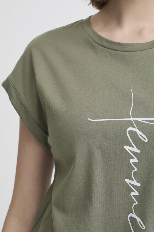 Edena tee agave green art