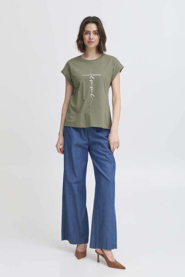 Edena tee agave green art