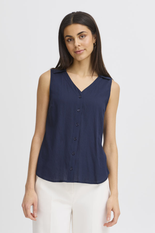Vina blouse navy