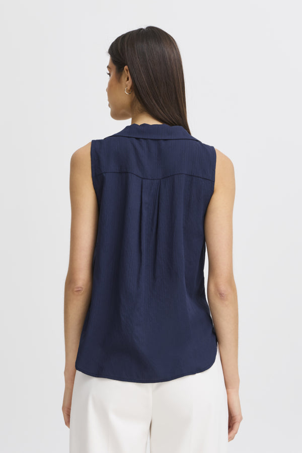 Vina blouse navy
