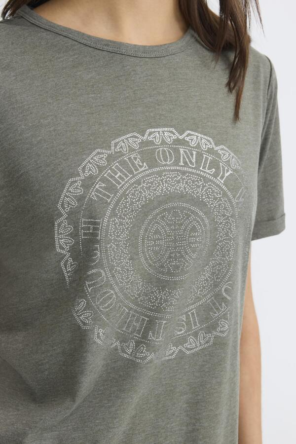 Jasmine Tee Dusty Olive Melan