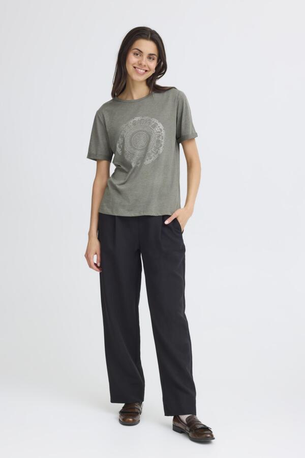 Jasmine Tee Dusty Olive Melan