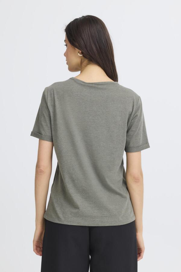 Jasmine Tee Dusty Olive Melan