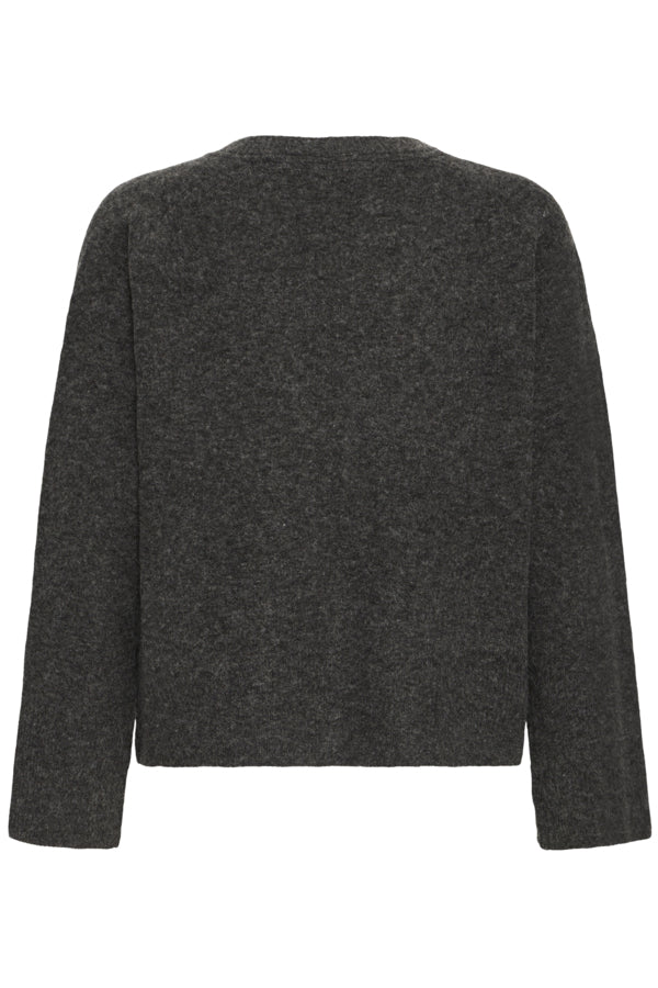 Noah peysa Charcoal Melange