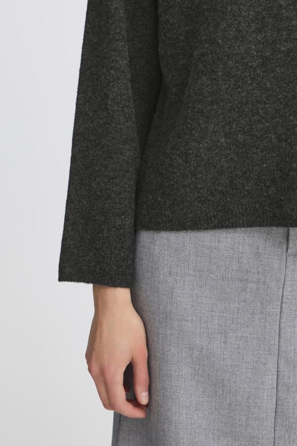 Noah peysa Charcoal Melange
