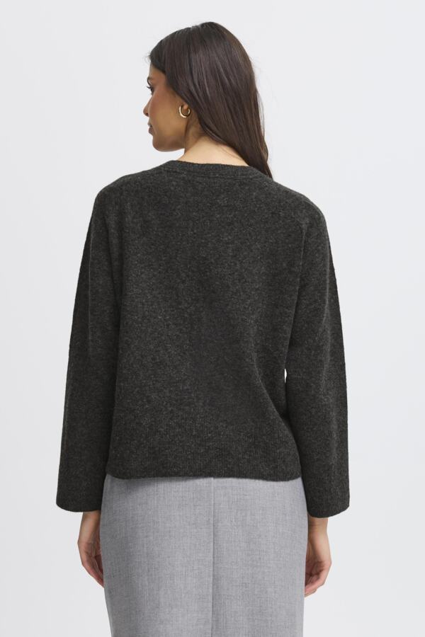 Noah peysa Charcoal Melange