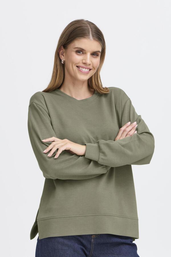 Aurora peysa Dusty Olive