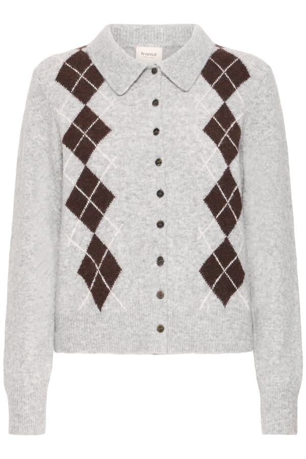 Noema cardigan light grey melange