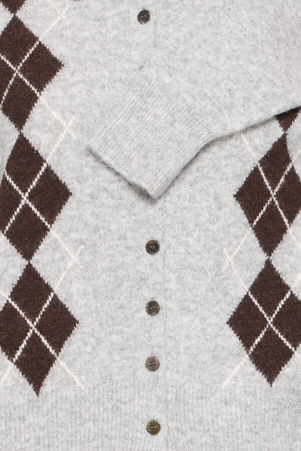Noema cardigan light grey melange