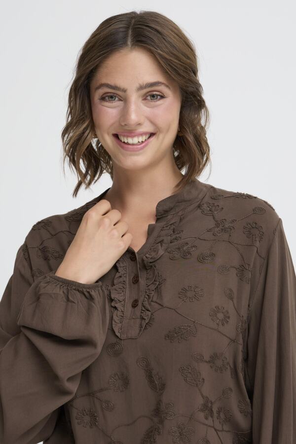 Embra blouse brún