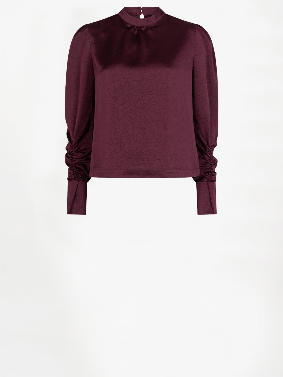 Pristine Turtle top mulberry red