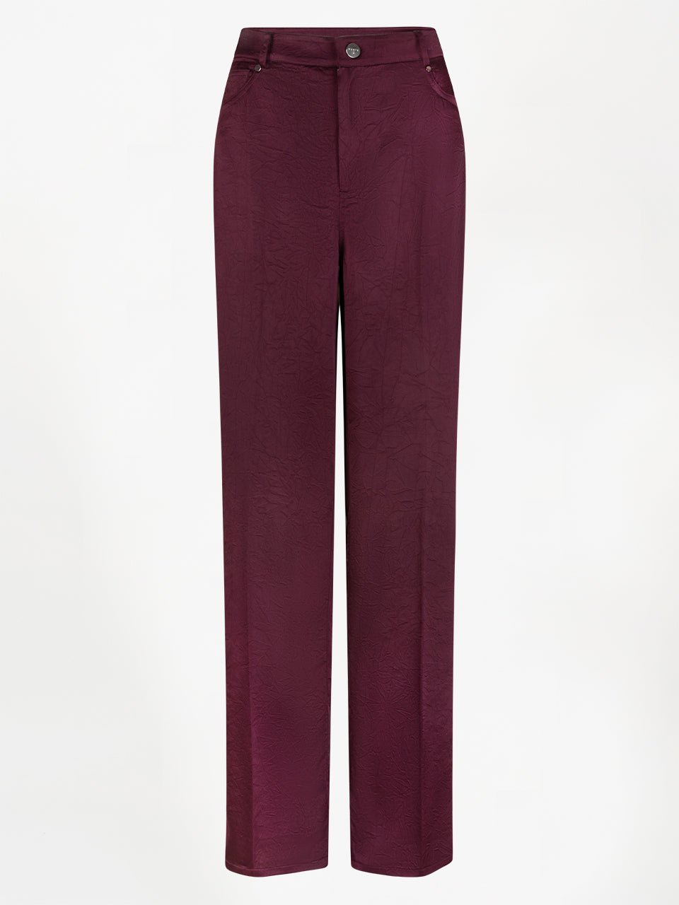 Summit 5 pocket satin pants Mulberry red
