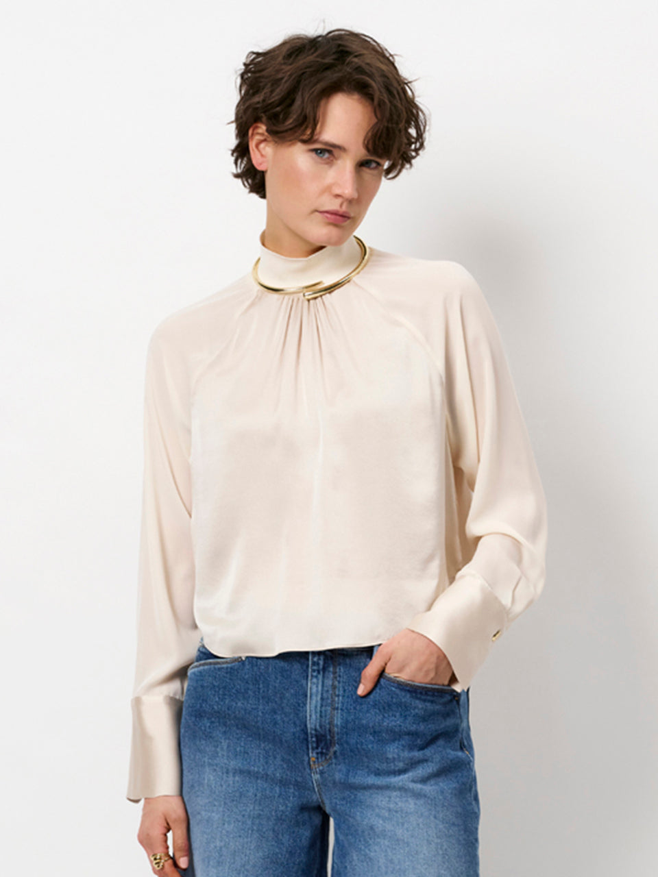 Estela Silk mixed top