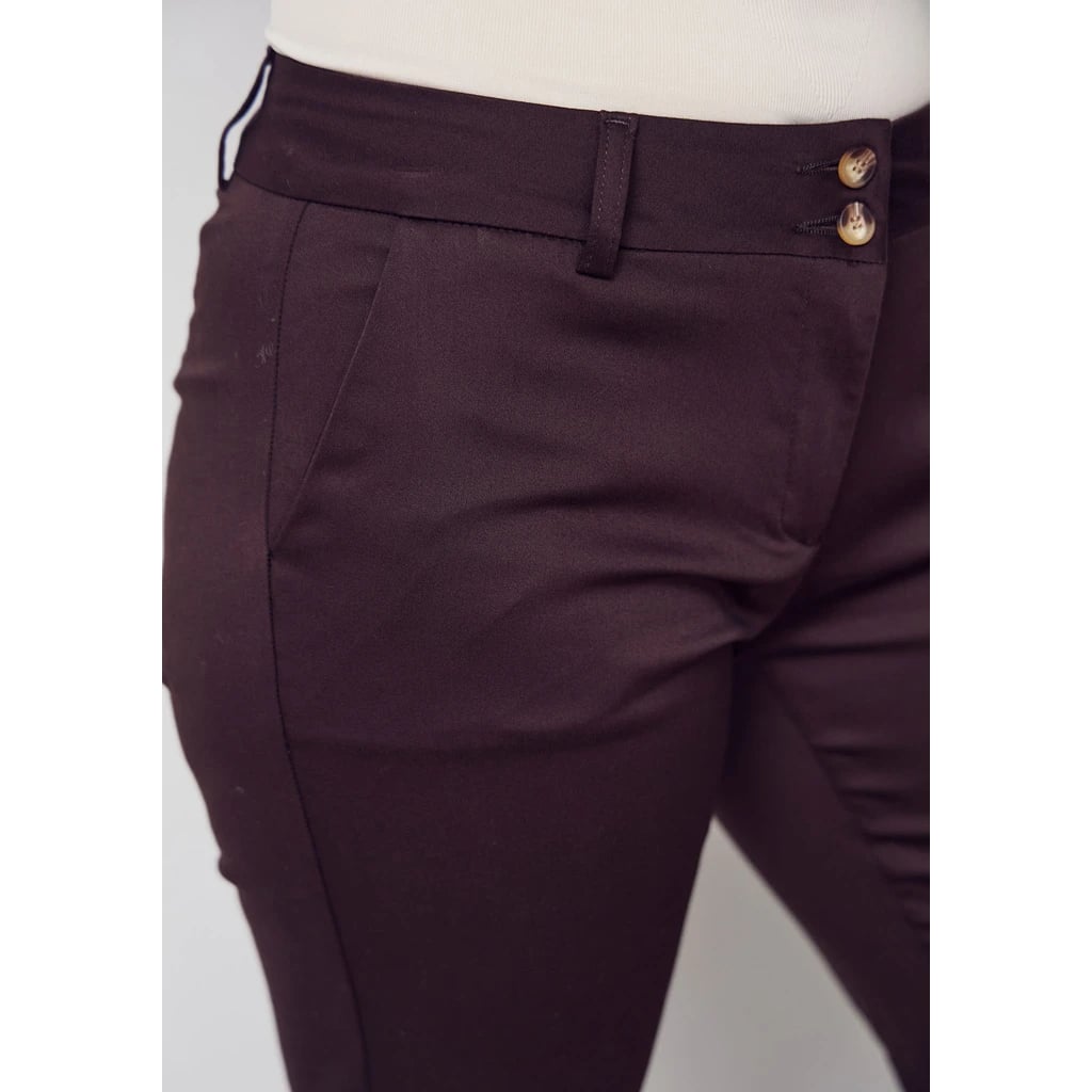 Chino pant dökkbrúnar
