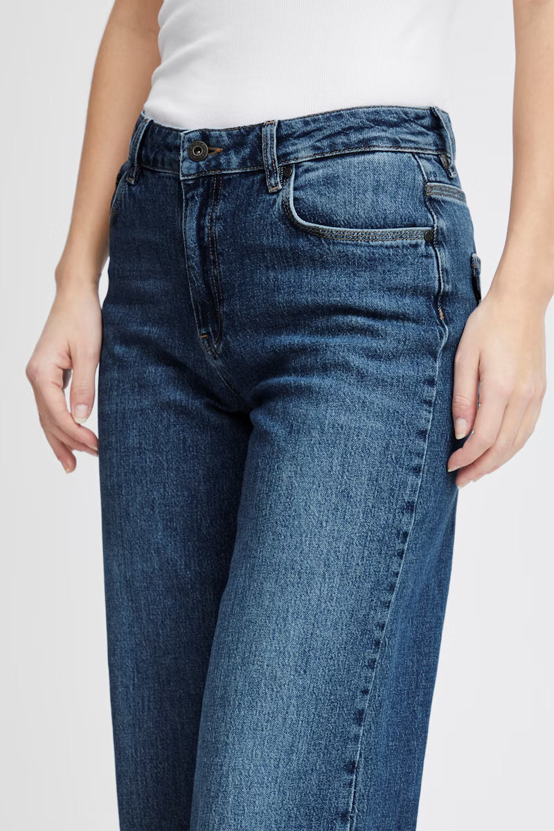 Vega HW jeans Wide leg medium blue