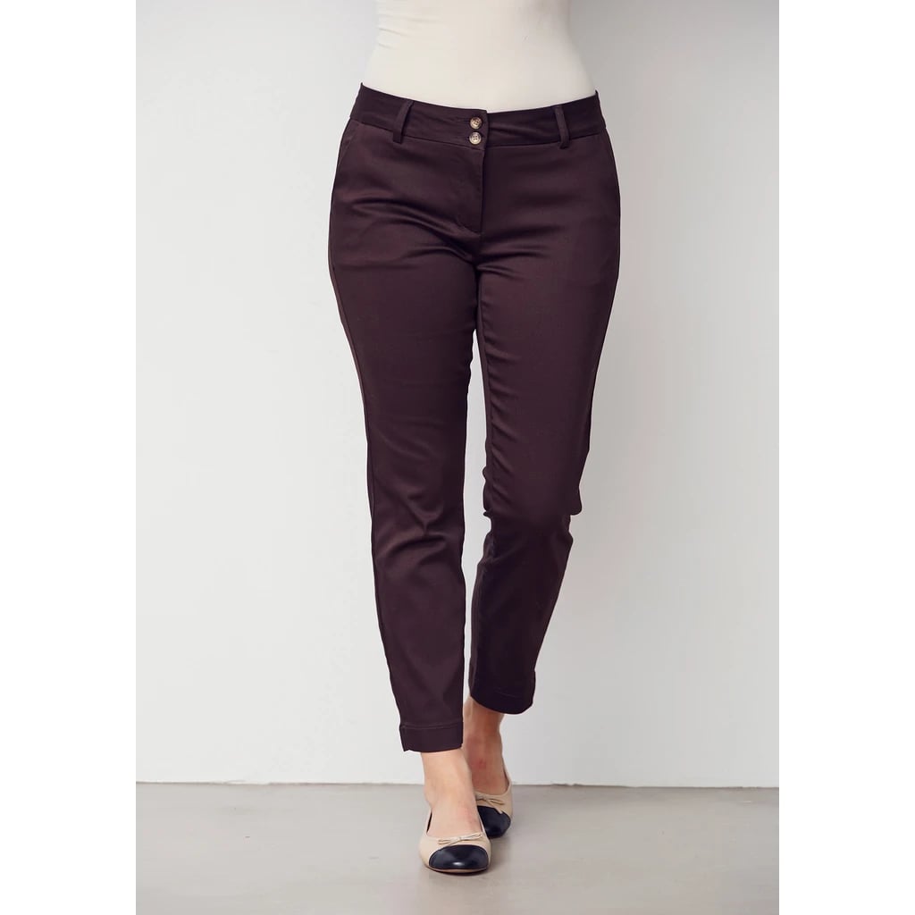 Chino pant dökkbrúnar