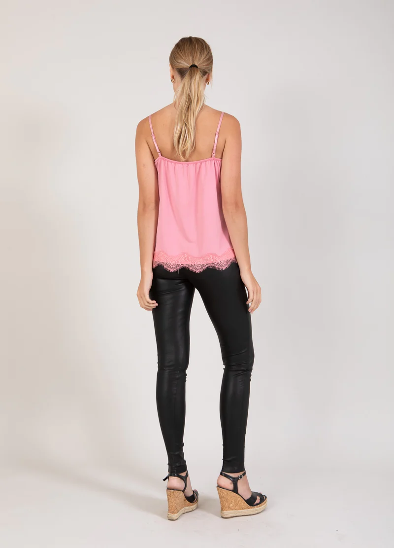 CC HEART LACE TOP DUST PINK