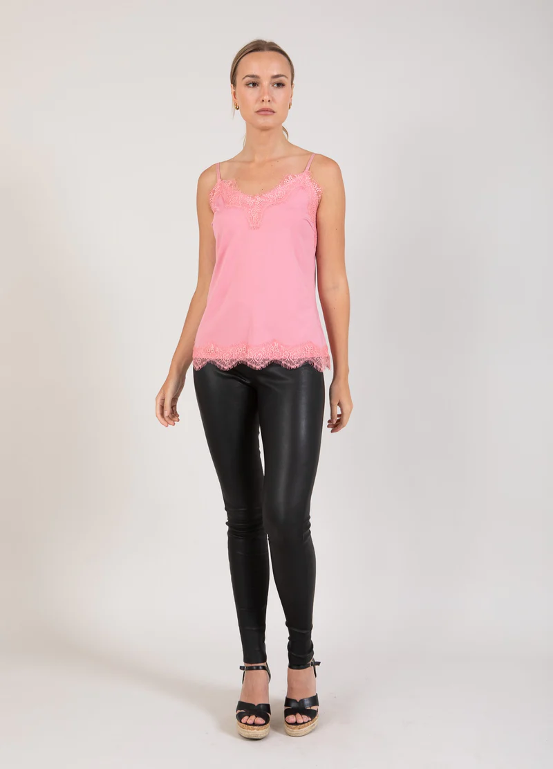 CC HEART LACE TOP DUST PINK