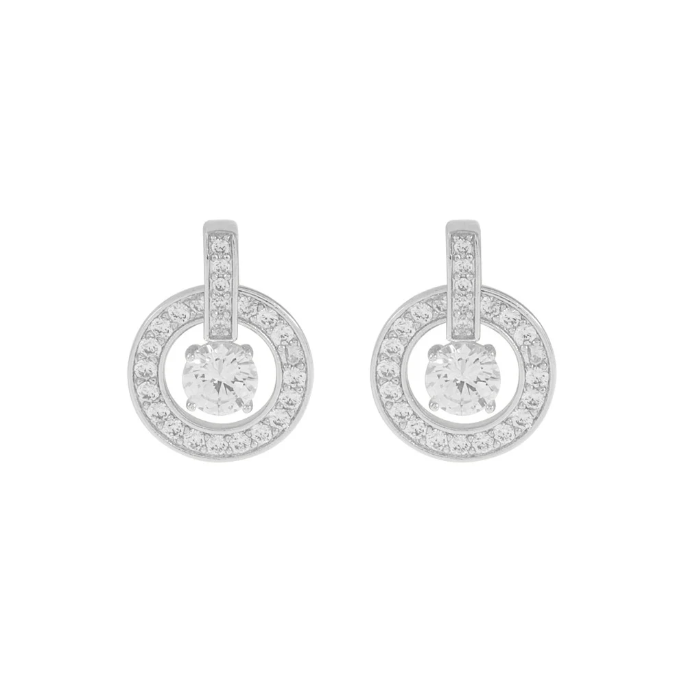 Chicago small pendant ear silfur